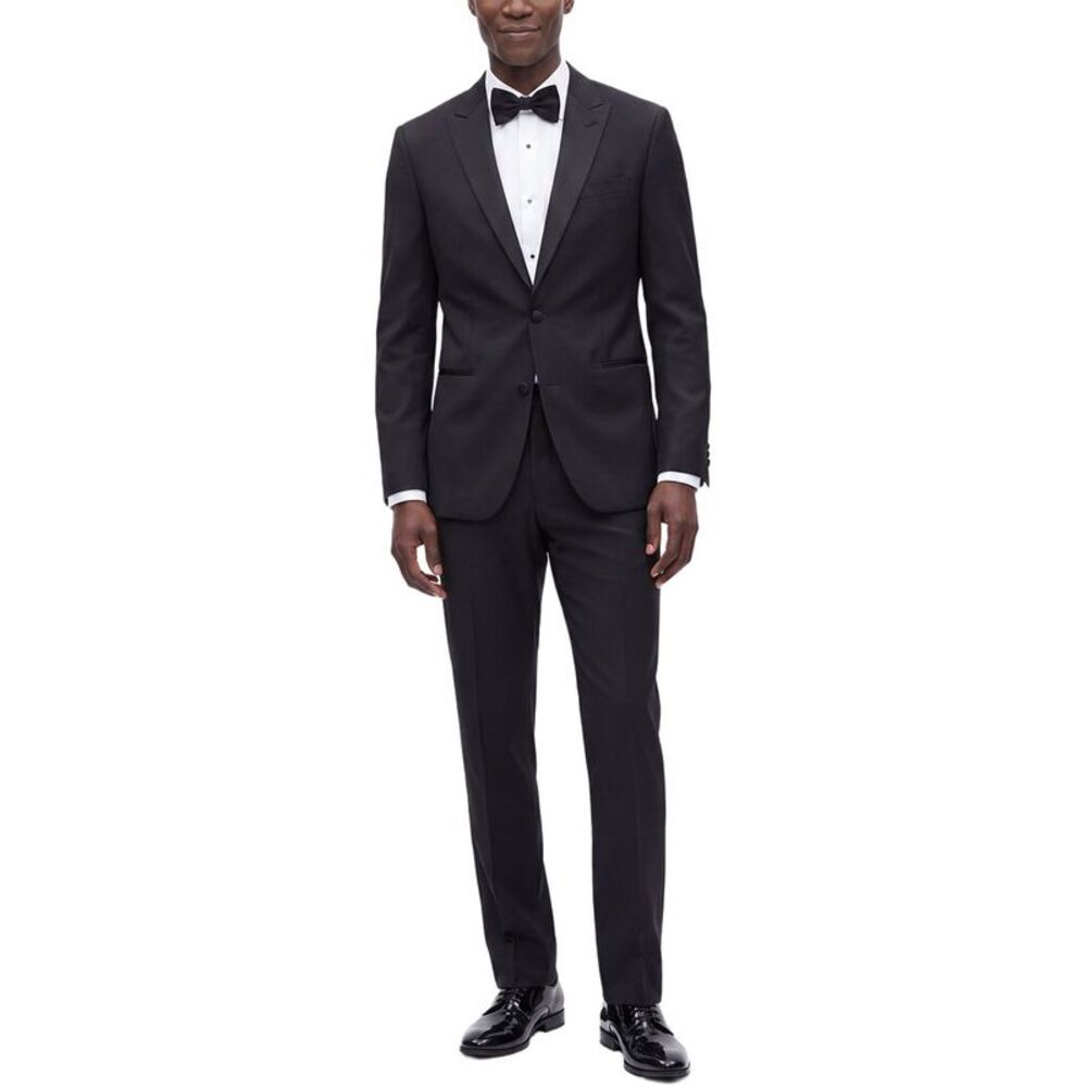 Corneliani Mens  2Pc Wool Suit, Black